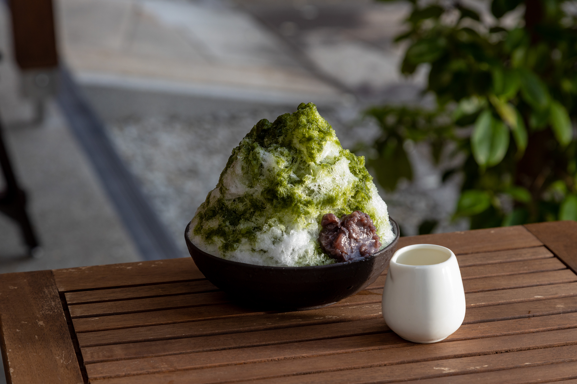 御菓子屋さんのかき氷「宇治抹茶」